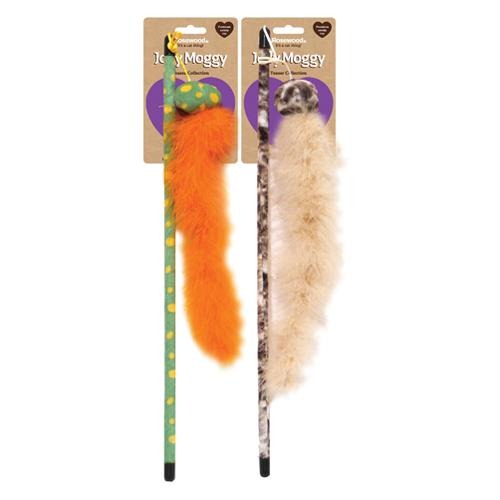 Rosewood Jolly Moggy Feather Boa Cat Toys Assorted Colours