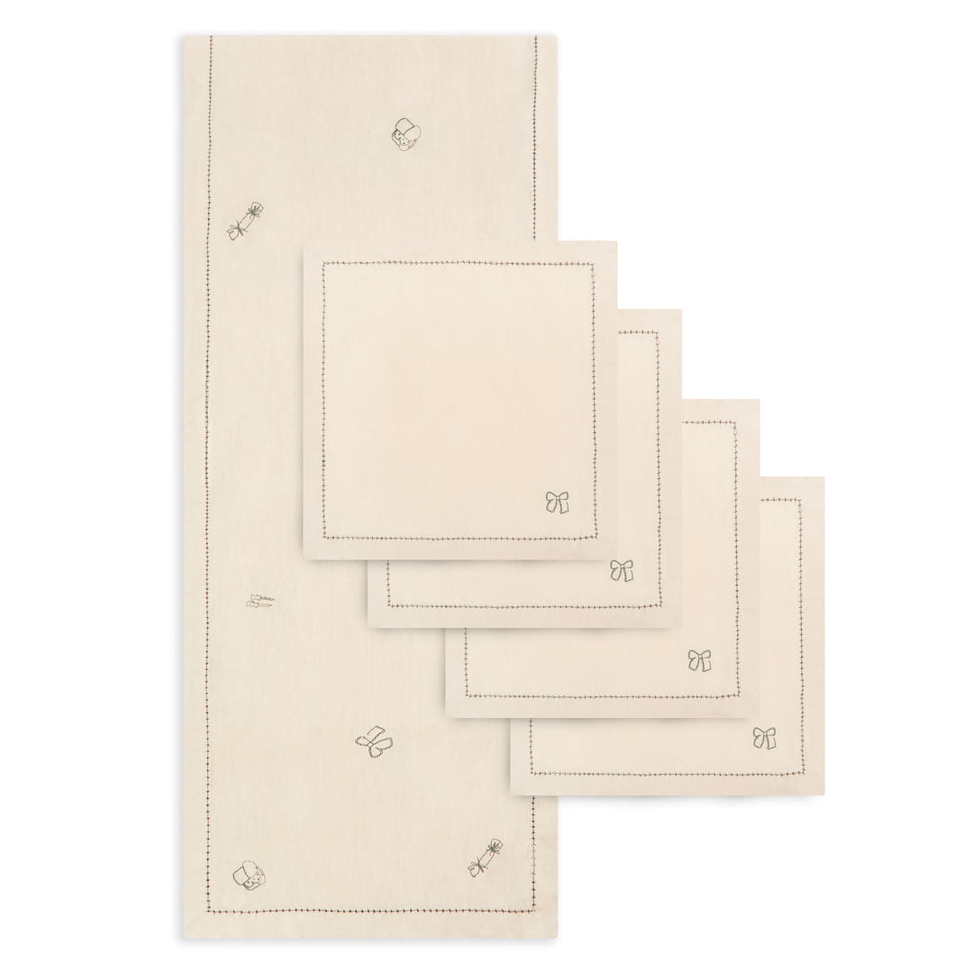 Christmas Table Linen Set - Natural