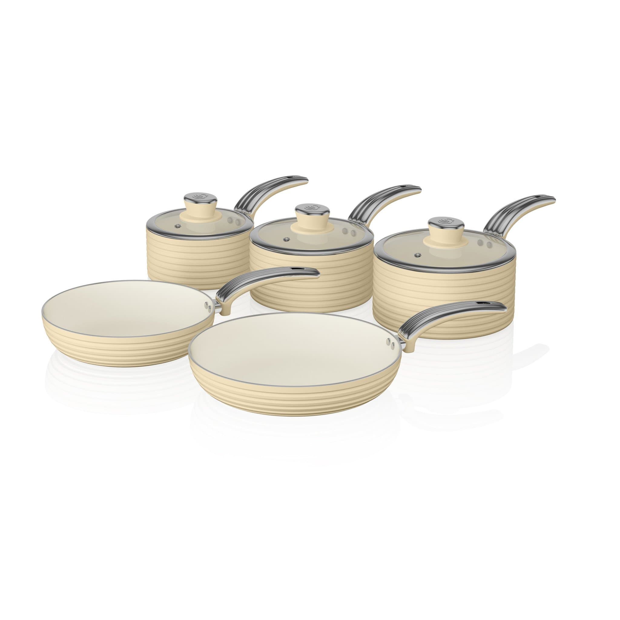 Swan Retro 5 Piece Pan Set