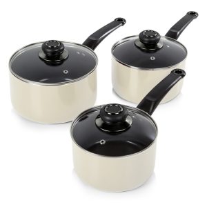 Townhouse 3 Piece Saucepan Set