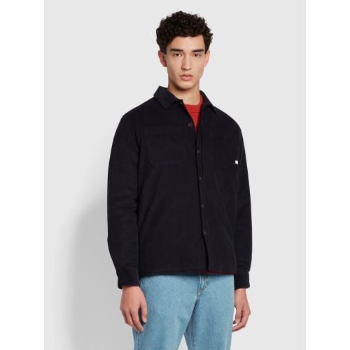Farah Navy Hunter Quilted  Shirt