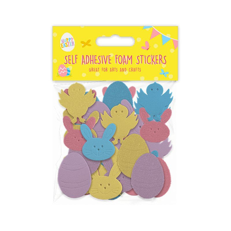Wholesale Self Adhesive Easter Decorative Stickers - (Case of 24)