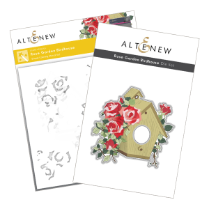 Altenew Stencil and Outline Die Set Rose Garden Birdhouse