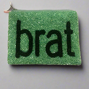 Tiana Designs Hand Beaded BRAT Coin Purse Colour: Green
