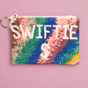 Tiana Designs Hand Beaded Rainbow SWIFTIE Coin Purse Colour: Multi