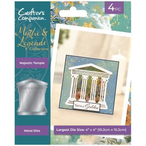 Crafter's Companion Create-a-card Die Set Myths and Legends Majestic Temple | Set of 4