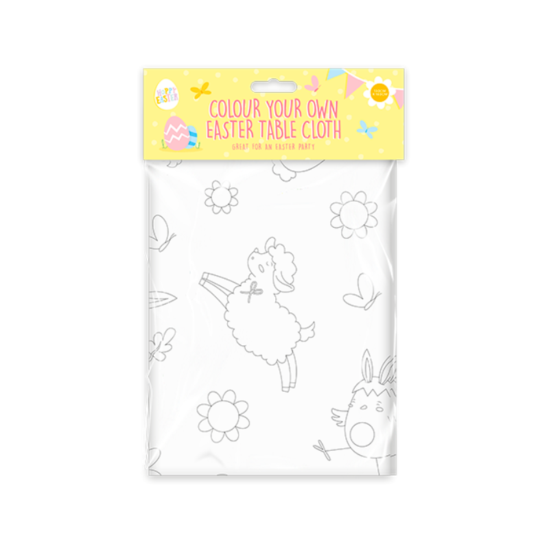 Wholesale Colour Your Own Easter Table Cloth - (Case of 24)