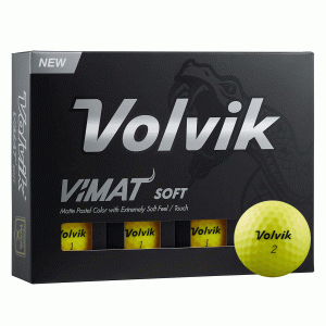 VOLVIK VIMAT SOFT GOLF BALLS - YELLOW