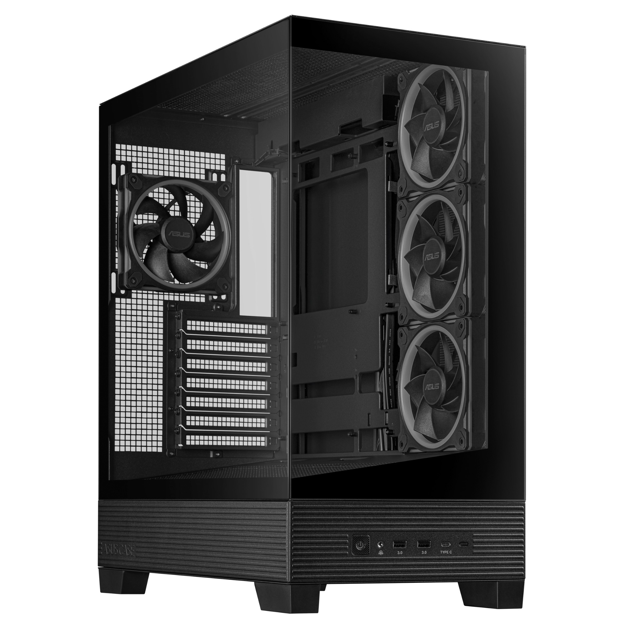 ASUS A31 Plus TG ARGB BLACK Midi Tower