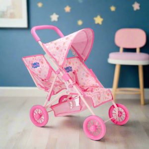Peppa Pig Tandem Twin Doll Stroller