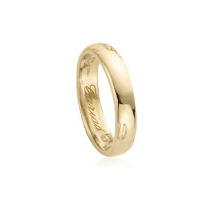 Clogau Windsor 9ct Yellow Gold 4mm Wedding Ring - U