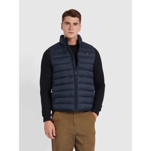 Farah Mens True Navy Joel Wadded Gilet