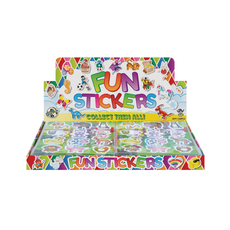 Wholesale Fun Farm Animal Stickers - (CDU of 120)