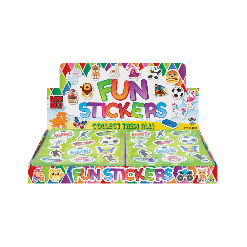 Wholesale Fun Football Stickers - (CDU of 120)