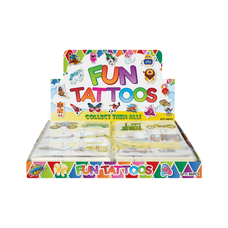 Wholesale Fun Mini Vehicles Tattoos - (CDU of 96)