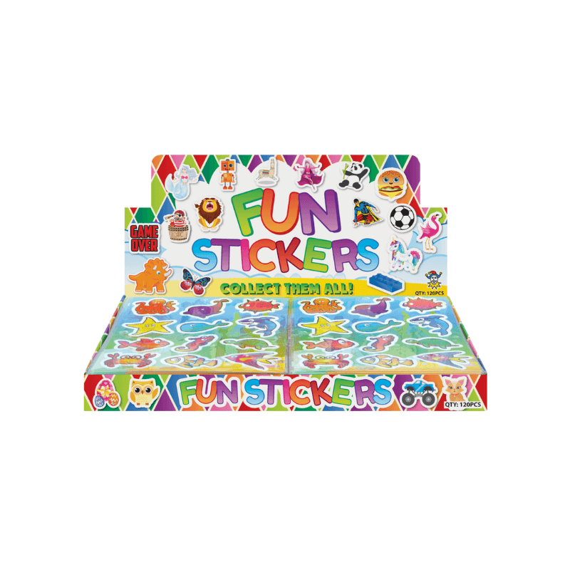 Wholesale Fun Sea Life Stickers - (CDU of 120)