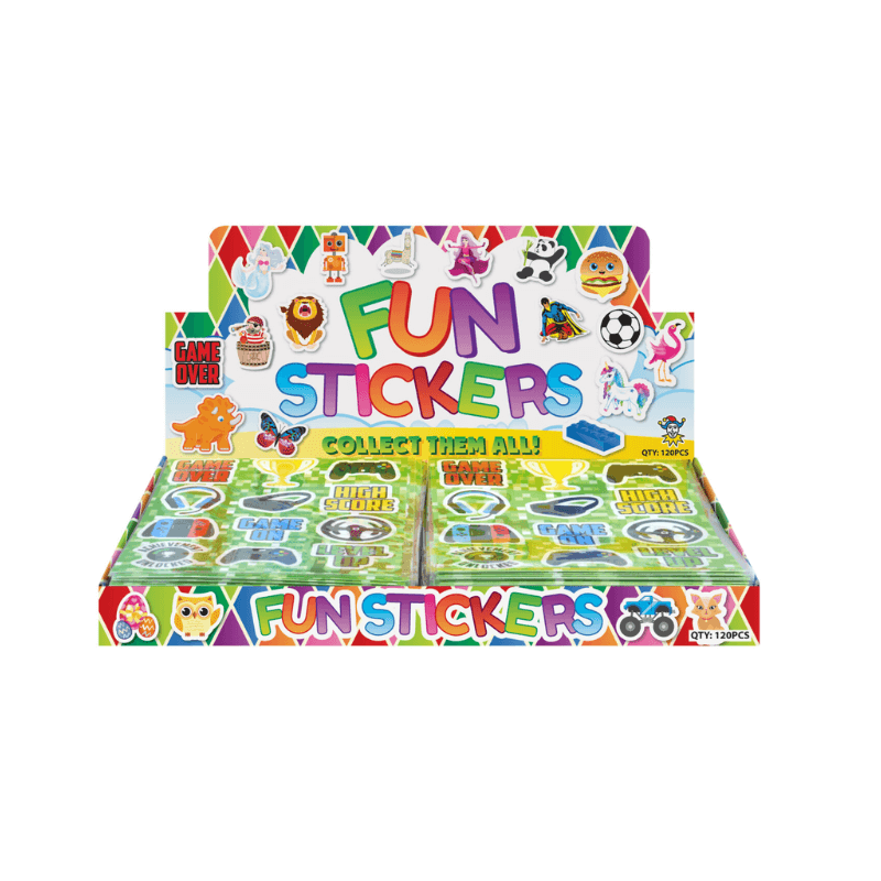 Wholesale Gamer Stickers - (CDU of 120)