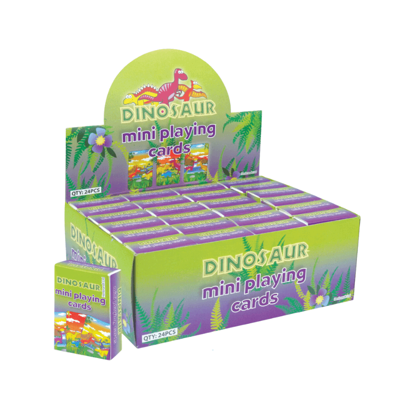 Wholesale Mini Dinosaur Playing Cards - (CDU of 24)