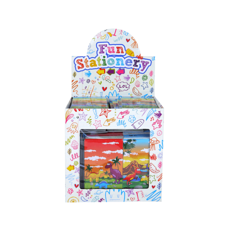 Wholesale Mini Notebook Dino Theme - (CDU of 168)