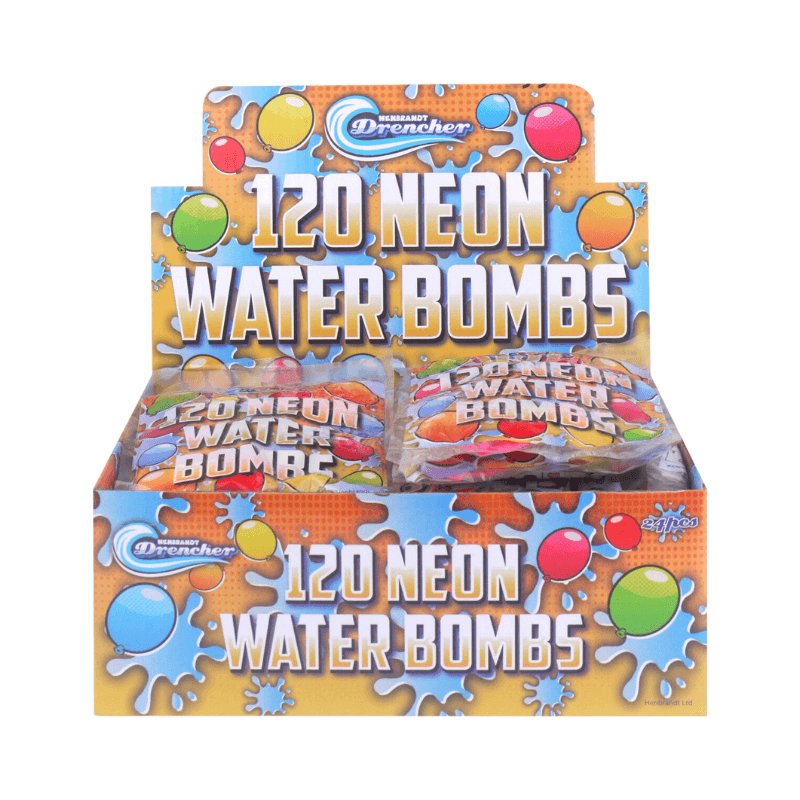 Wholesale 120 Neon Water Bombs - (CDU of 24)