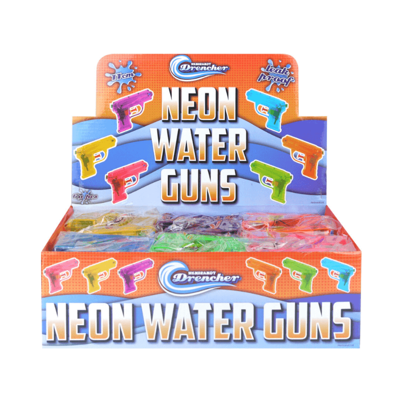 Wholesale Neon Water Gun Small - (CDU of 60)