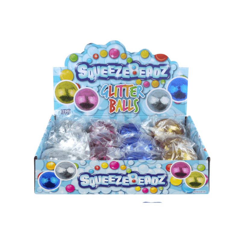 Wholesale Squeezy Glitter Stress Ball - (CDU of 12)