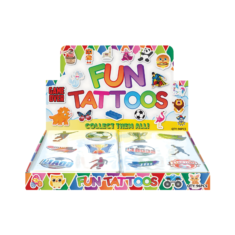 Wholesale Football Temporary Tattoos - (CDU of 96)