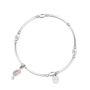 Clogau Affinity Sterling Silver Past Present Future Bracelet - Silver