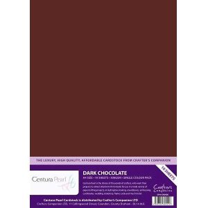 Crafter's Companion Centura Pearl Printable A4 Card Dark Chocolate | 10 sheets