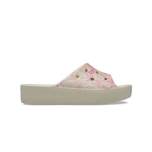 Crocs Womens Bone Multicolour Classic Platform Slide