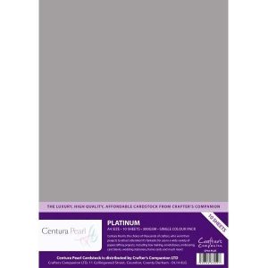 Crafter's Companion Centura Pearl Printable A4 Card Platinum | 10 sheets