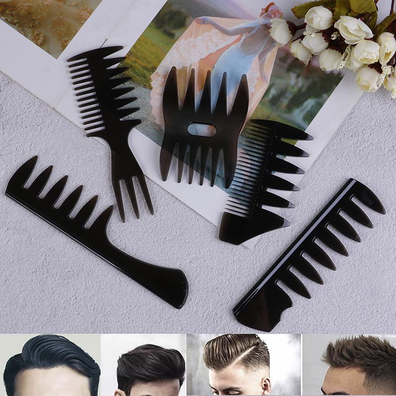 Oil Hair Comb Wide Teeth Hair Comb Classic Oil Slick Styling Hair Brush For Men 3