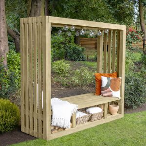 Forest Amalfia Wooden Garden Arbour Seat 6'1 x 2'3 (1.85m x 0.68m)