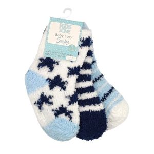 Kids Zone Baby Cosy Socks 0-12 Months 3 Pk