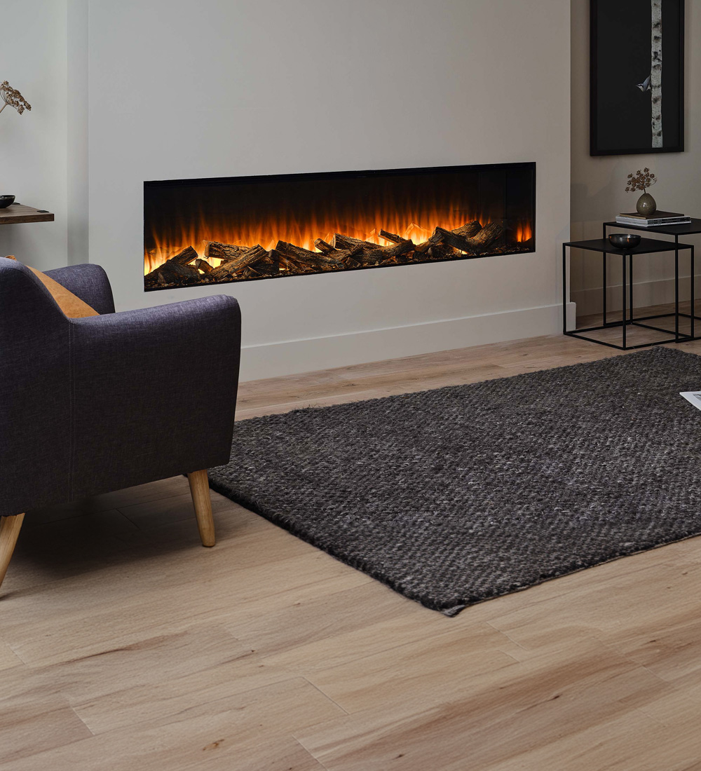 British Fires New Forest 1900 Hole in the Wall Electric Fire
