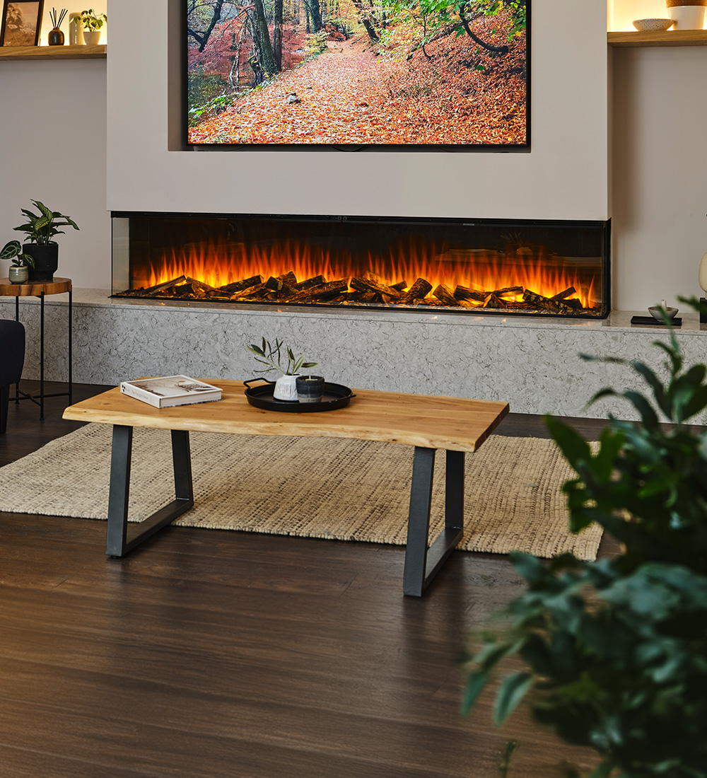 British Fires New Forest 2400 Hole in the Wall Electric Fire