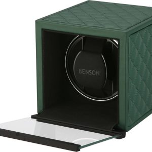 Benson Watch Winder Single Swiss Series 1.20 Green Leather Limited Edition