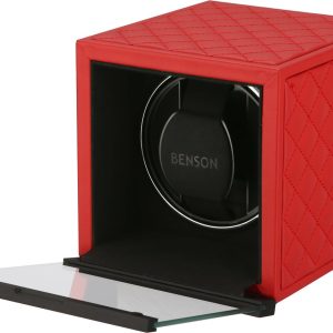Benson Watch Winder Single Swiss Series 1.20 Red Leather Limited Edition
