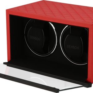 Benson Watch Winder Double Swiss Series 2.20 Red Leather Limited Edition