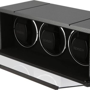 Benson Watch Winder Triple Swiss Series 3.20 Carbon Fibre