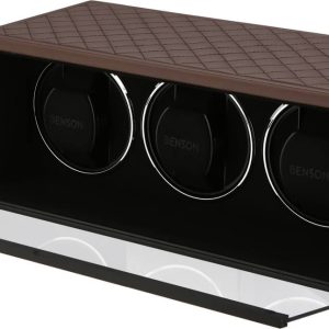 Benson Watch Winder Triple Swiss Series 3.20 Dark Brown Leather