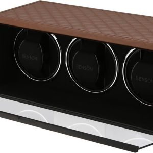 Benson Watch Winder Triple Swiss Series 3.20 Light Brown Leather