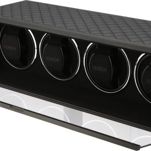 Benson Watch Winder Quad Swiss Series 4.20 Black Leather