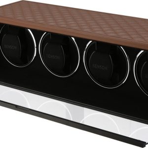 Benson Watch Winder Quad Swiss Series 4.20 Light Brown Leather