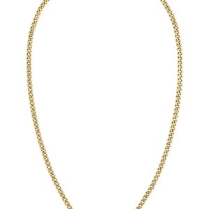 Boss Gold Tone Plated Stainless Steel Mens 24 Inch Curb Chain Necklace