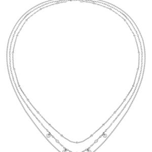 Boss Iris Stainless Steel Ladies Layered Chain Necklace