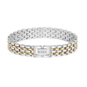 Boss Isla Yellow Gold Tone IP Stainless Steel Multi Link Bracelet