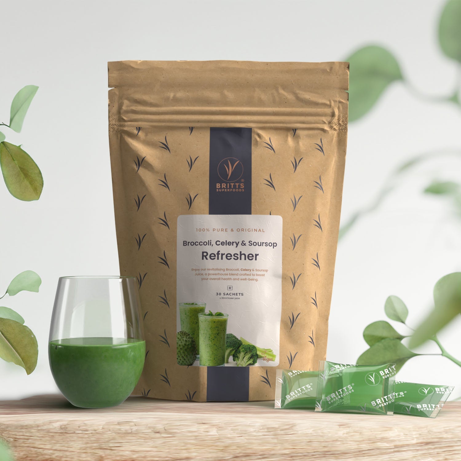 Broccoli-Celery*-Soursop Refresher