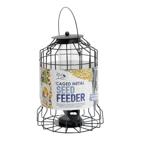 Metal Wild Bird Caged Squirrel Proof Seed Feeder 25cm