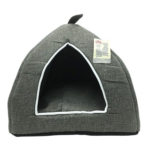 The Pet Hut Linen Cuddly Cat Cave Bed